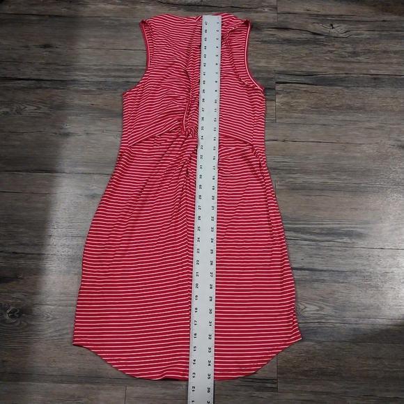 Another Love Stripe T-shirt Casual Dress Size Small Womens Red Dress Backless - Picture 9 of 10